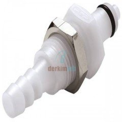 BURKLE Hızlı Bağlantı Elemanları,Nw 6,4 mm,POM, Erkek Bağlantılar Hortum Ağzı ile Plaka Montajı İçin 8773-1150