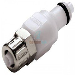 BURKLE Hızlı Bağlantı Elemanları,Nw 6,4 mm,POM, Erkek Bağlantılar,Hortum Vidalamalı Mafsallı levha montajı için 8774-1140