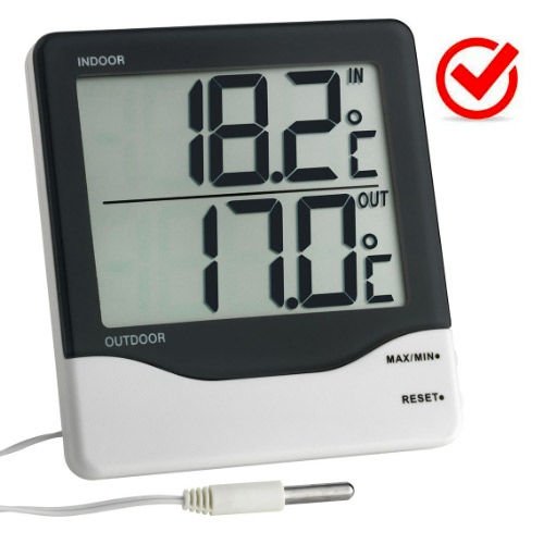 TFA 30.1011 Dijital İç-Dış Termometre -50 | +70°C | Kalibrasyon Belgeli