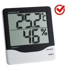 TFA 30.5002 Dijital Termo Higrometre  -10 °C | +60 °C Kalibrasyon Belgeli