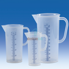 Beher-Kulplu, Plastik (Pp)  Mavi Baskılı,  Mat, Taksimatlı 50 ml