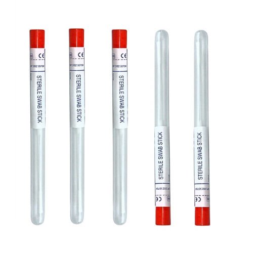 Dry Swab, Tüpte Eküvyon, Plastik, E.O. Steril / Viscose-Rayon Fiber Uç (Dacron), Süper Kalite 100AD/PK