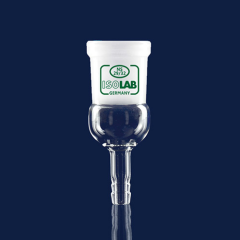 Isolab Musluksuz Düz Adaptör, Çap 10 mm, Dişi Şilif : NS 29/32