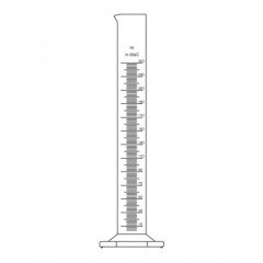Mezür, Uzun tip, Altıgen tabanlı 5 ml Hacim