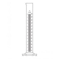 Mezür, Uzun tip, Altıgen tabanlı 50 ml Hacim
