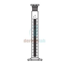 Mezür, Uzun tip, Altıgen tabanlı, Şilifli 500 ml Hacim