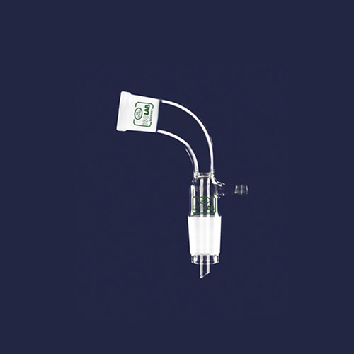 Isolab Adaptör, Alım, Vakum için, Eğimli, Dişi Şilif : NS14/23, Erkek Şilif  : NS14/23
