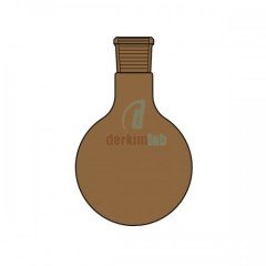 Balon, Tek boyunlu, Amber renk , DY 10 ml Hacim , NS : 14.5/23