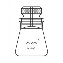 Piknometre, Hubbard 25 ml Hacim