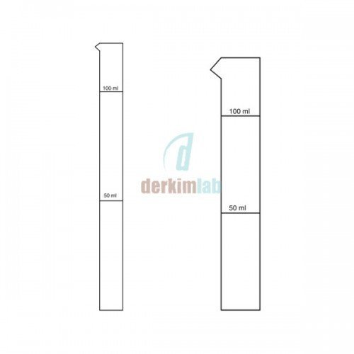 Nessler tüpü 100 ml Hacim , 24 x 375 mm Çap x Boy