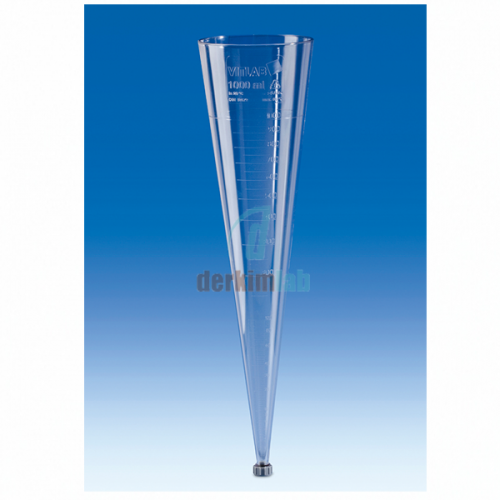 İmhoff Sedimentasyon Hunisi (San) Şeffaf 1000 ml