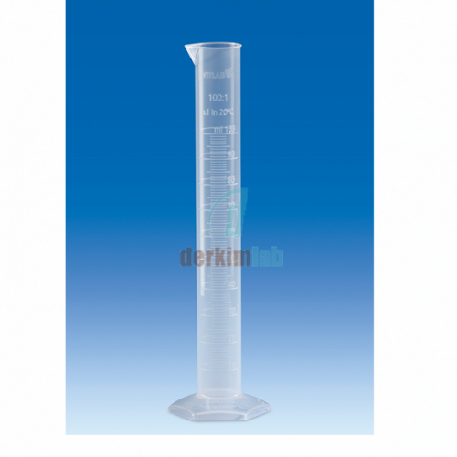 Mezür Plastik (Pp), B Kalite, Uzun Form, Mat Skalalı  250 ml