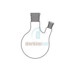 Balon, İki boyunlu , (45? Açılı Boyun) 500 ml Hacim, NS : 29/32  - 29/32