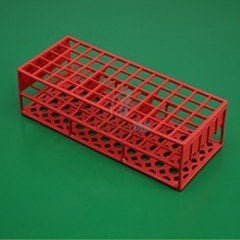 Tüp Sporu, Kare Delikli, Plastik, 21 mm, 40 Delikli, Kırmızı
