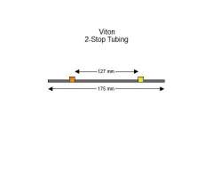 2-stop Viton Orange-Yellow Pump Tubing
