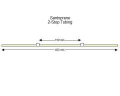 2-stop Santoprene White-White Pump Tubing