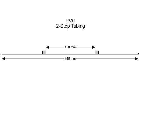 2-stop PVC Grey-Grey Pump Tubing