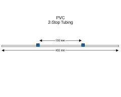 2-stop PVC Blue-Blue Pump Tubing