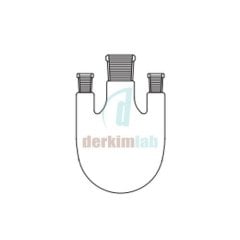 Balon, Üç boyunlu , (Dik Boyun) 3000 ml Hacim, NS : 45/40
