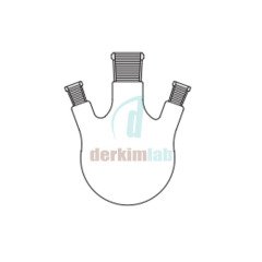 Balon, Üç boyunlu , (45? Açılı Boyun) 100 ml Hacim, NS :14,5/23