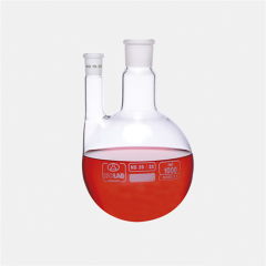 Isolab Balon, Dibi Yuvarlak, 2 Boyunlu, Paralel Yan Boyun, Merkez Boyun : NS 24/29, Yan Dişi Şilif : NS 14/ 23, 1000 ml
