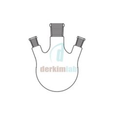 Balon, Üç boyunlu , (45? Açılı Boyun) 4000 ml Hacim, NS : 45/40