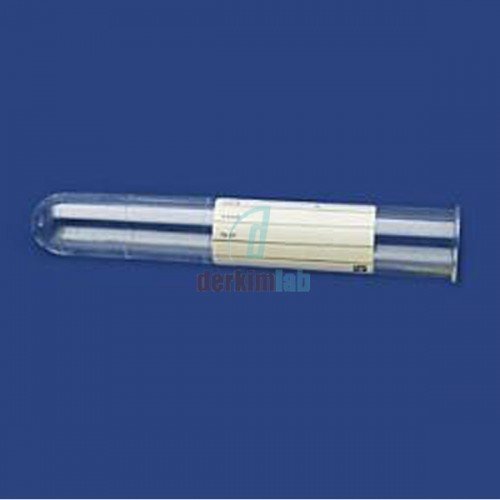 Plastik Test Tüpü, Dibi Yuvarlak, Hacim 5 ml, Ps, 12X92 mm, Etiketli, 600 Ad.