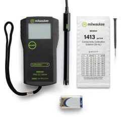 Milwaukee MW301 Taşınabilir EC Ölçer | 0-1990 µS/cm İletkenlik Ölçümü | Tarım, Hidroponik ve Su Kalitesi Test Cihazı