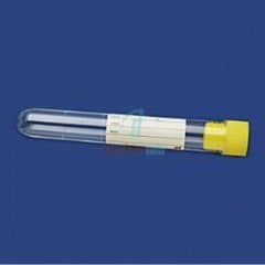 Plastik Test Tüpü, Dibi Yuvarlak, Hacim 5 ml, Ps, 12X92 mm, Steril, Etiketli, 250 Ad.