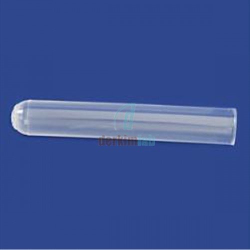 Plastik Test Tüpü, Dibi Yuvarlak, Hacim 5 ml, PP, 12X75 mm, Dudaklı, 500 Ad.