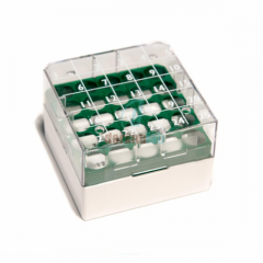 Rack 1,2-2 mlCryo Tüp Için, 25 Gözlü, Yesil, Yeni Alti Beyaz (-Bsm58025V/Ro-)