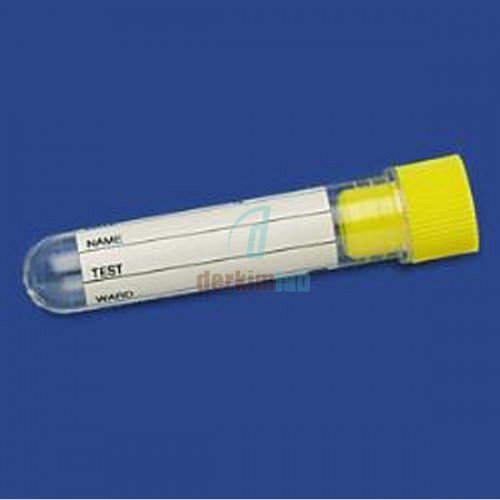 Plastik Test Tüpü, Dibi Yuvarlak, Hacim 3 ml, Ps, 12X56 mm, Steril, Etiketli, 2000 Ad.