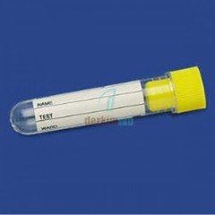 Plastik Test Tüpü, Dibi Yuvarlak, Hacim 3 ml, Ps, 12X56 mm, Steril, Etiketli, 2000 Ad.