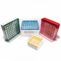 Rack 3-5 mlCryo Tüp Için, 81 Gözlü, Yesil, Yeni Alti Beyaz (-Bsm58091B/V-)