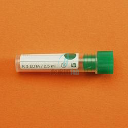 K3 Edtalı Tüp, 2,5 ml, 12X51 mm, 100 Ad.