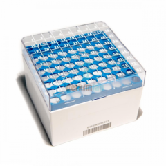 Rack 3-5 mlCryo Tüp için, Serigrafi, 81 Gözlü, Mavi,Yeni Altı Beyaz (-Bsm58071B/Az-)