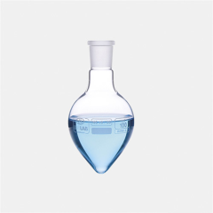 Isolab Kalp Balonu, Şilifli, Merkez Boyun: NS 14/23, 25 ml- Yan Boyun NS 14/23