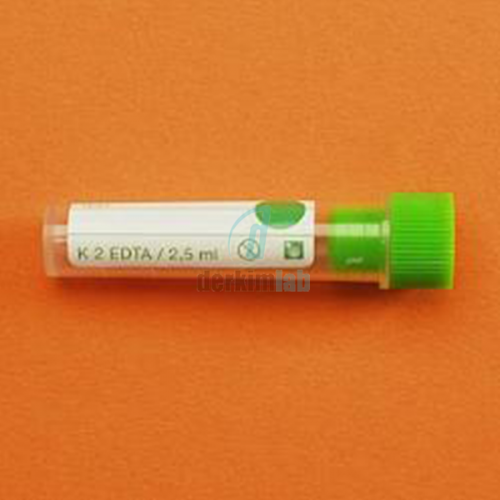 K2 Edtalı Tüp, 2,5  ml, 12X51  mm, 100 Ad.