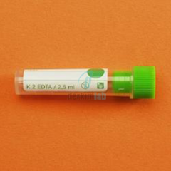 K2 Edtalı Tüp, 2,5  ml, 12X51  mm, 100 Ad.