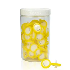 Naylon Şırınga Filtre - Non Steril 0.22µm - Nylon Syringe Filter - Sarı - 100 Adet