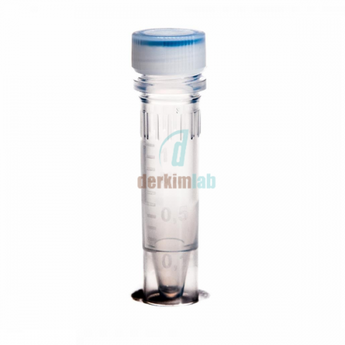 Pp Mikrotüp 2 ml, Ayaklı, Kapaklı, Contalı, Taksimatlı, Steril,  Dnase-Rnase Free (-Cl754/S-) (500 Ad./Pk)