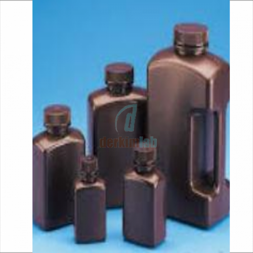 Şişe, HDPE, Amber, Dikdörtgen, 1000 mL