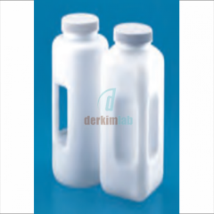Şişe, HDPE, Silindirik, Geniş Boyunlu, Tutacakli, 4 L