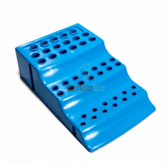 Mikrotüp Sporu, 3 Katlı, Plastik PP, (0,2X24,0.5X14,1.5X12) Açık Mavi
